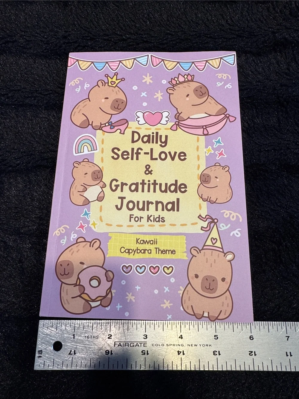 Daily Self-Love & Gratitude Journal for Kids Kawaii Capybara Theme